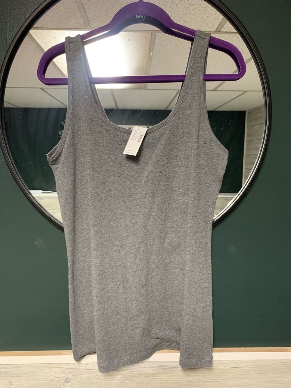Maurices Gray Scoop Neck Tank Top